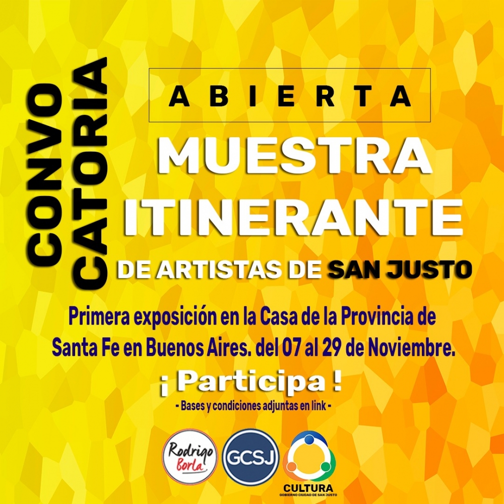 MUESTRA ITINERANTE DE ARTISTAS PLASTICOS SANJUSTINOS.