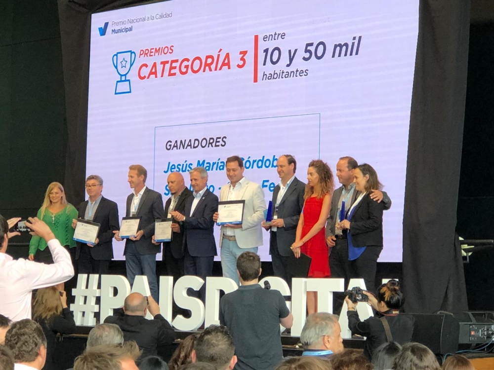 San Justo recibió el Premio Nacional a la Calidad Municipal 2018.