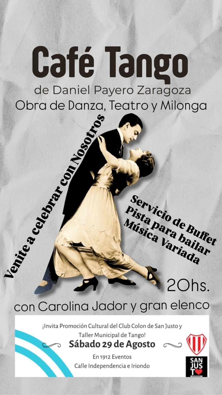 CAFÉ TANGO LLEGA A SAN JUSTO