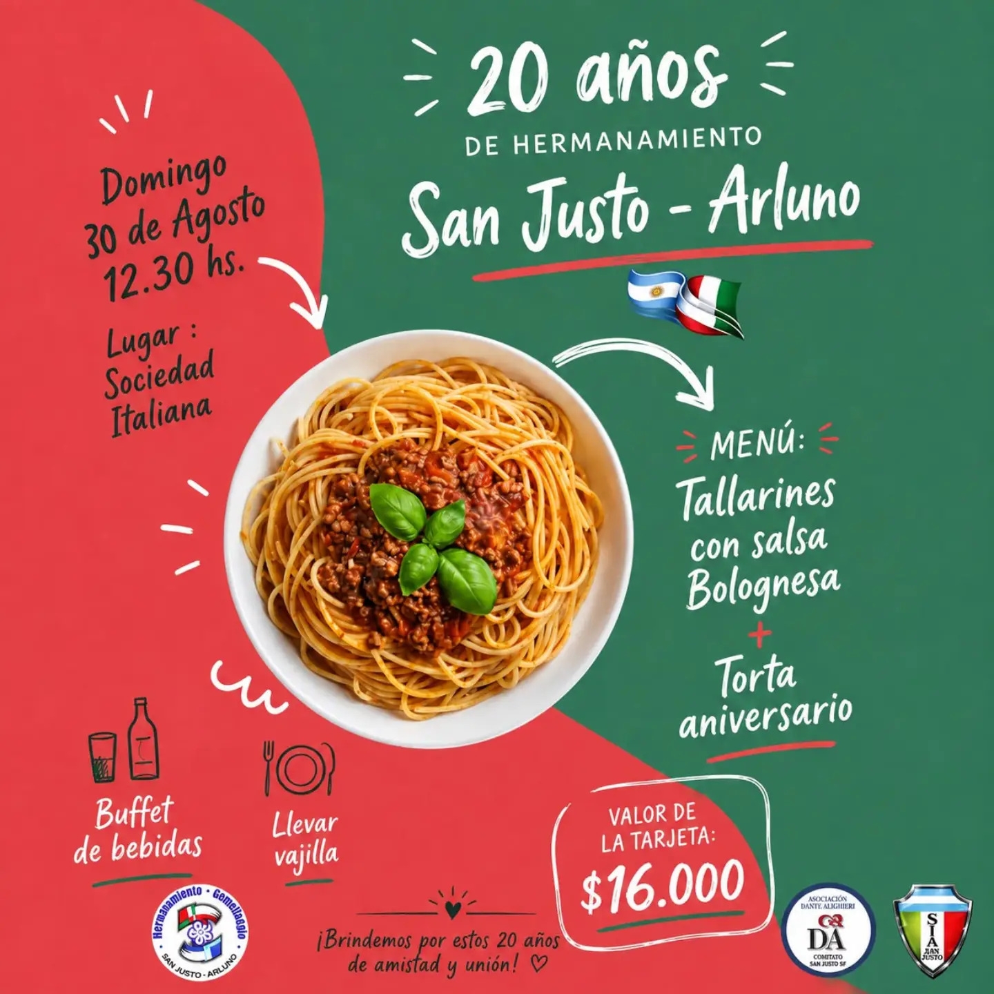 SAN JUSTO Y ARLUNO CELEBRAN 20 AÑOS DE HERMANDAD
